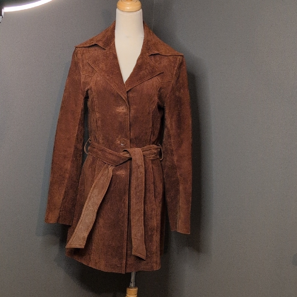 Carlisle Brown Trench Coat S
